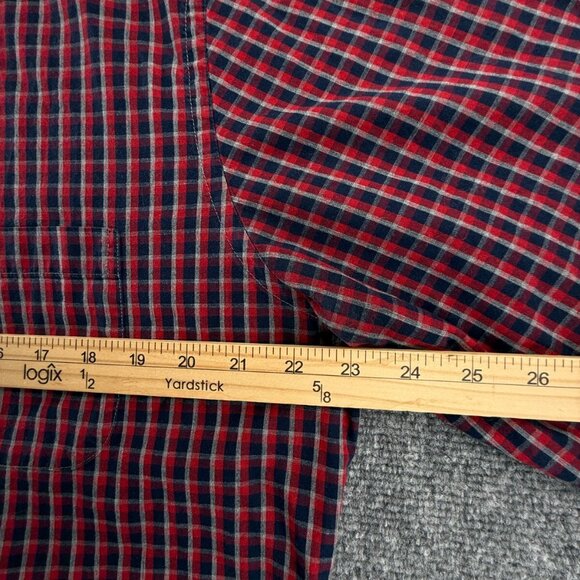 Brooks Brothers Button Up Shirt Men Red Blue Check Long Sleeve Large Regent - Picture 5 of 11
